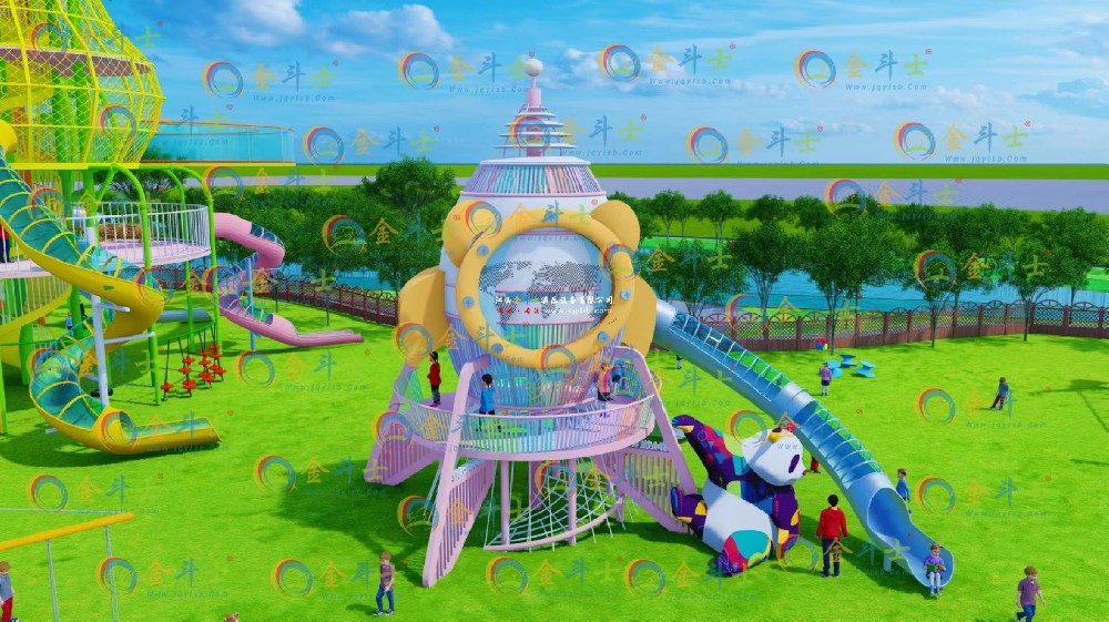 火箭滑梯.星球滑梯