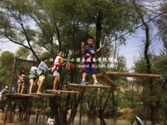 叢林穿越彎曲前行